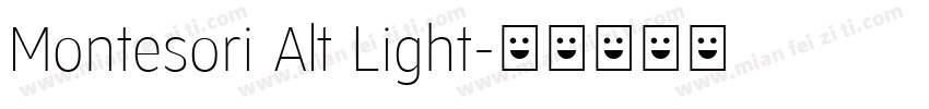 Montesori Alt Light字体转换